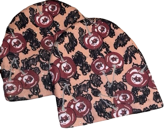 Cherry Satin Beanie