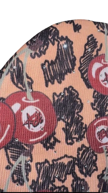 Cherry Satin Beanie