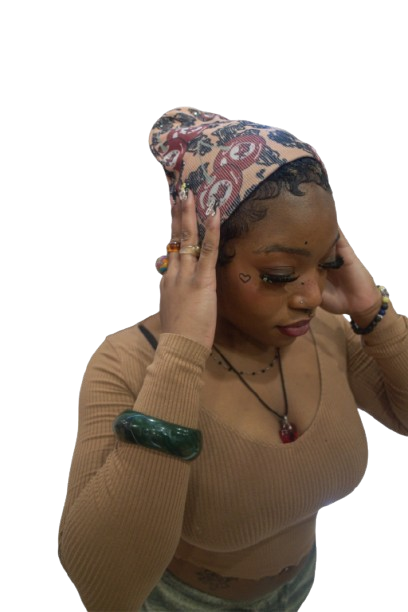 Cherry Satin Beanie